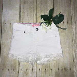 White Lace Shorts